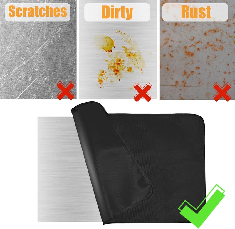 TOHONFOO Heat Resistant Grill Mats for Outdoor Grill Compatible with Blackstone 17 & 22 Inch Griddle to Protect Your Prep Table and Outdoor Grill Table, Fire Proof & Water Proof & Oil Proof BBQ Mat - Image 3